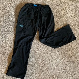Black scrub pants